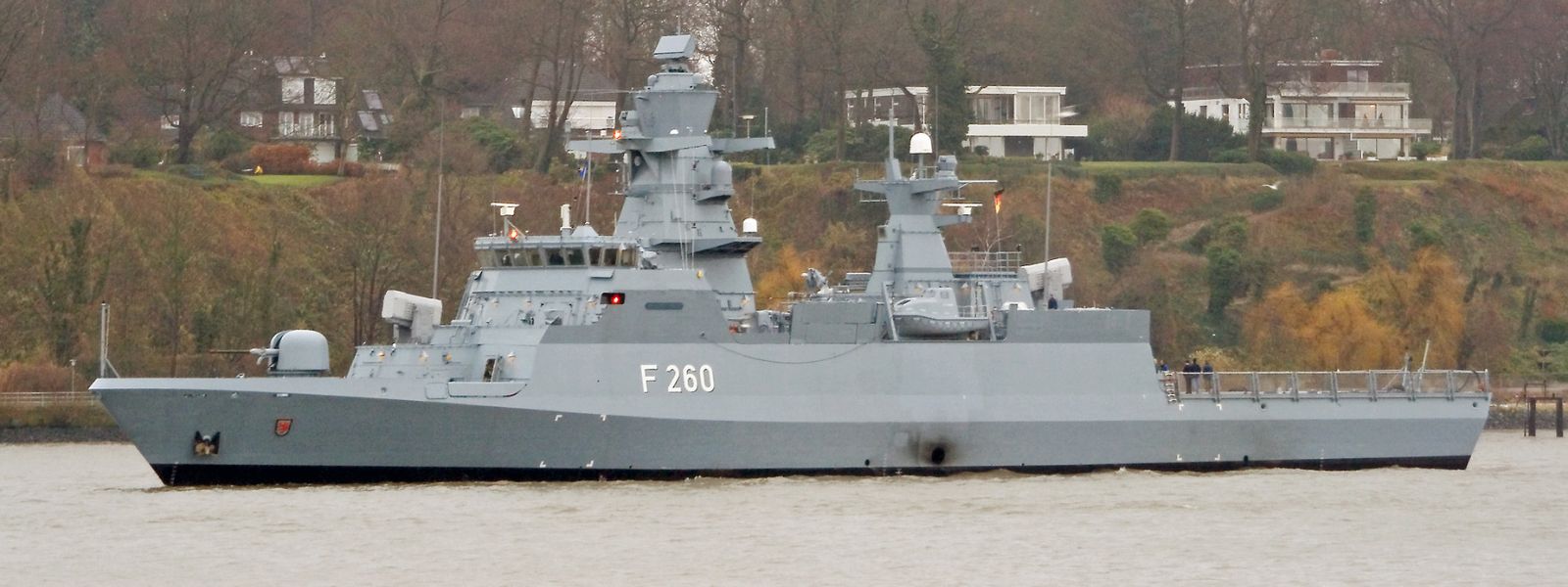 German warship plays Darth Vader theme on Thames